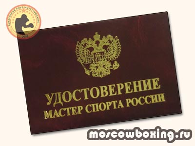 Мастер спорта по боксу - клуб Moscowboxing